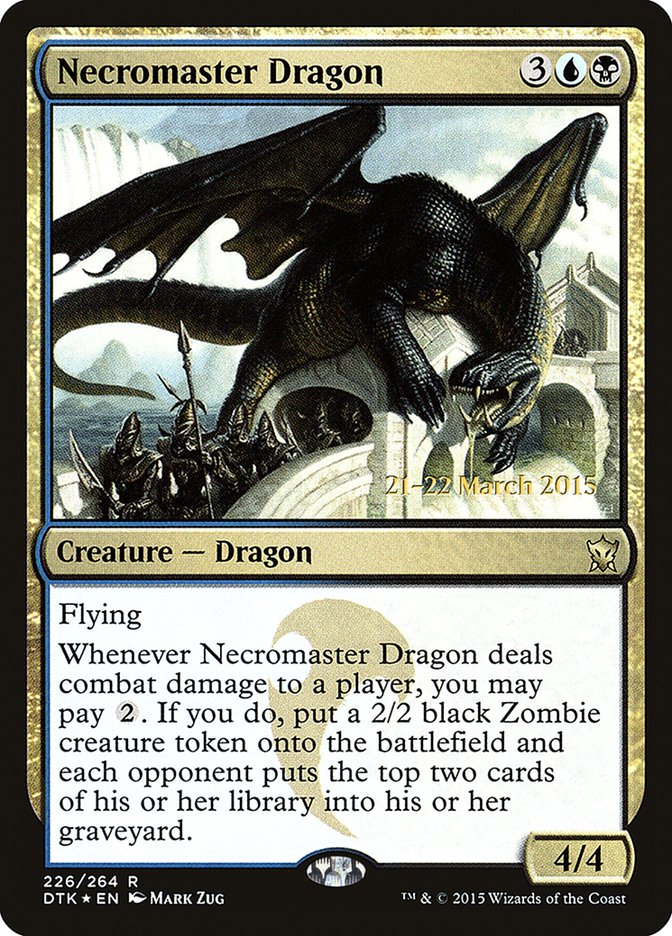 Necromaster Dragon [Dragons of Tarkir Prerelease Promos] | Good Games Modbury