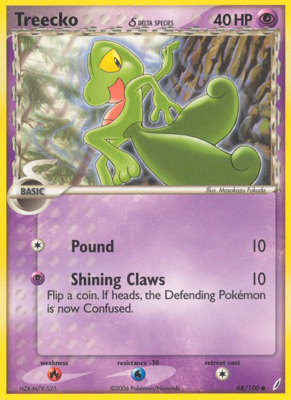 Treecko (68/100) (Delta Species) [EX: Crystal Guardians] | Good Games Modbury