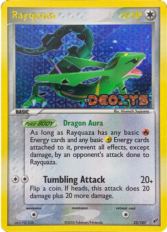 Rayquaza (22/107) (Stamped) [EX: Deoxys] | Good Games Modbury