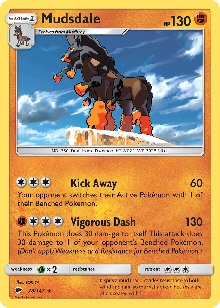 Mudsdale (78/147) [Sun & Moon: Burning Shadows] | Good Games Modbury