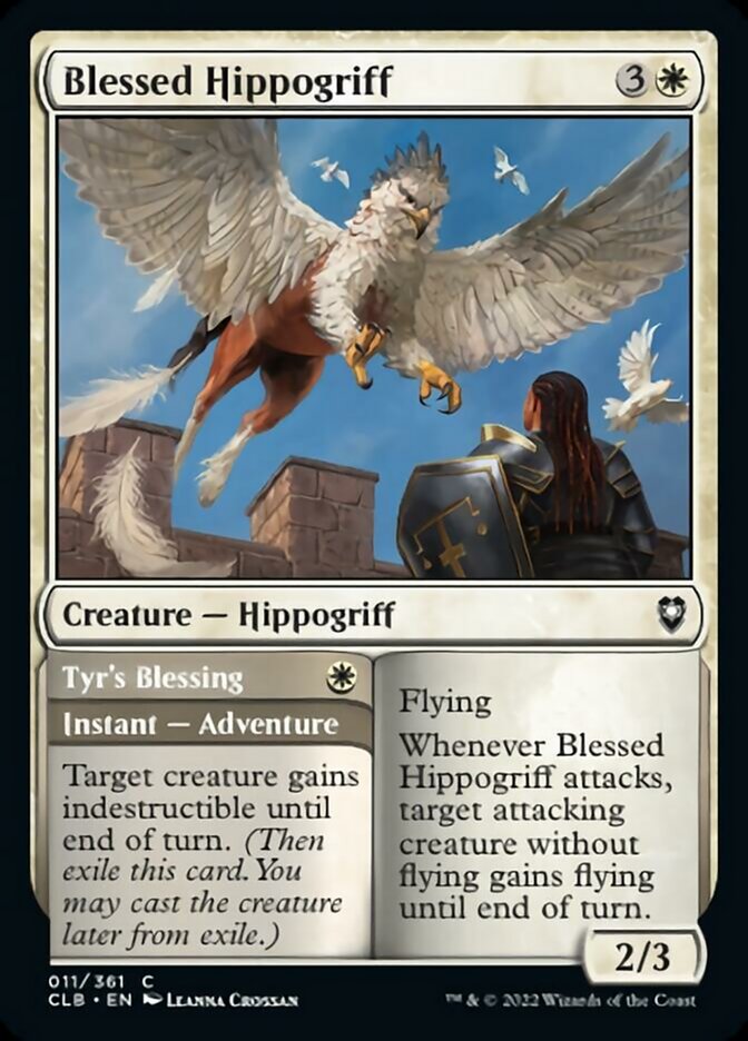 Blessed Hippogriff // Tyr's Blessing [Commander Legends: Battle for Baldur's Gate] | Good Games Modbury