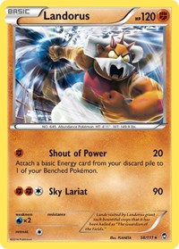 Landorus (58/111) (Theme Deck Exclusive) [XY: Furious Fists] | Good Games Modbury