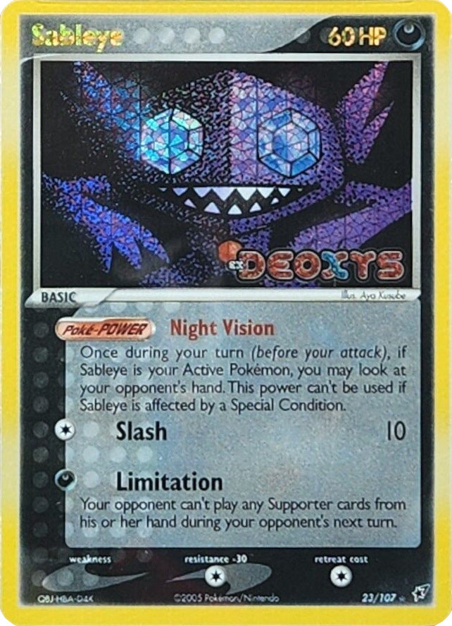 Sableye (23/107) (Stamped) [EX: Deoxys] | Good Games Modbury