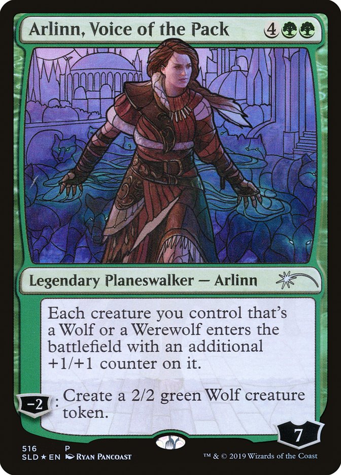 Arlinn, Voice of the Pack (Stained Glass) [Secret Lair Drop Promos] | Good Games Modbury