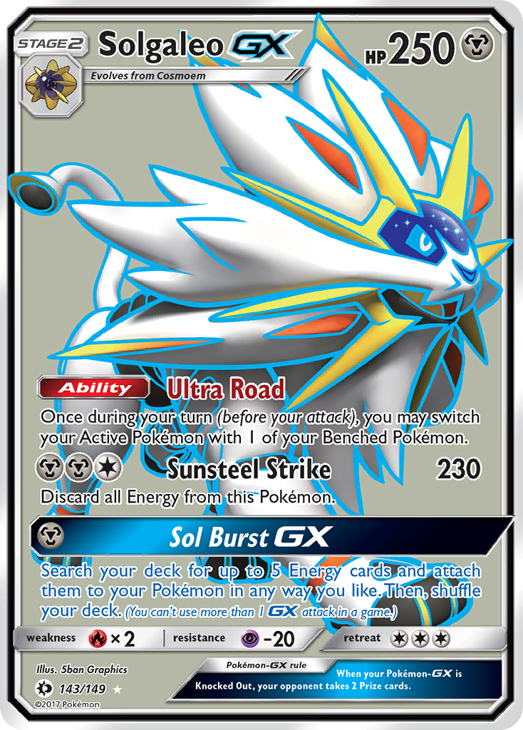 Solgaleo GX (143/149) [Sun & Moon: Base Set] | Good Games Modbury