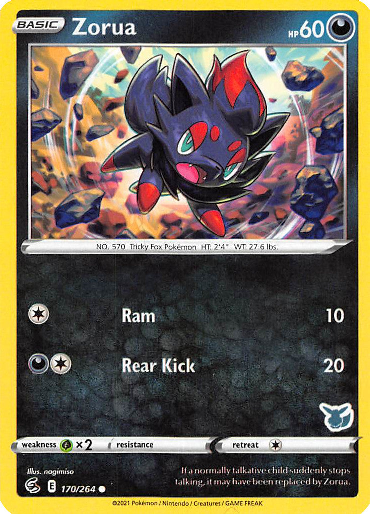 Zorua (170/264) (Eevee Deck) [Battle Academy 2022] | Good Games Modbury