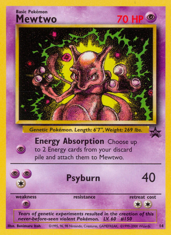 Mewtwo (14) [Wizards of the Coast: Black Star Promos] | Good Games Modbury