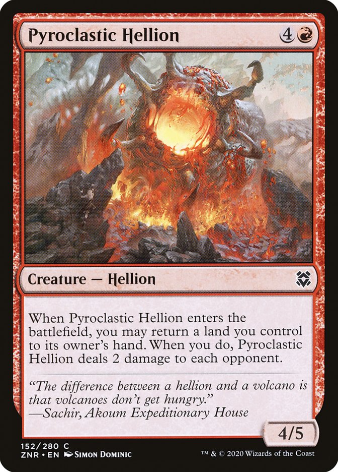 Pyroclastic Hellion [Zendikar Rising] | Good Games Modbury