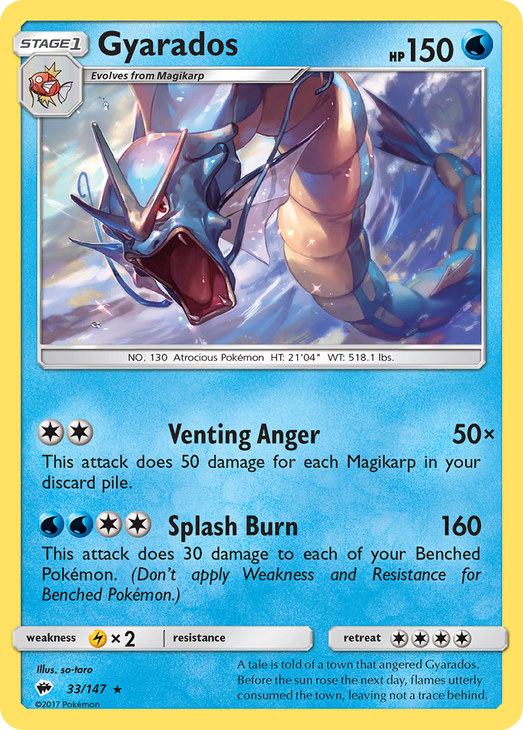 Gyarados (33/147) [Sun & Moon: Burning Shadows] | Good Games Modbury