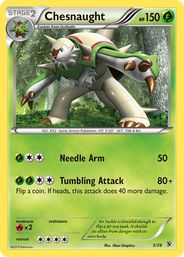 Chesnaught (5/39) [XY: Kalos Starter Set] | Good Games Modbury