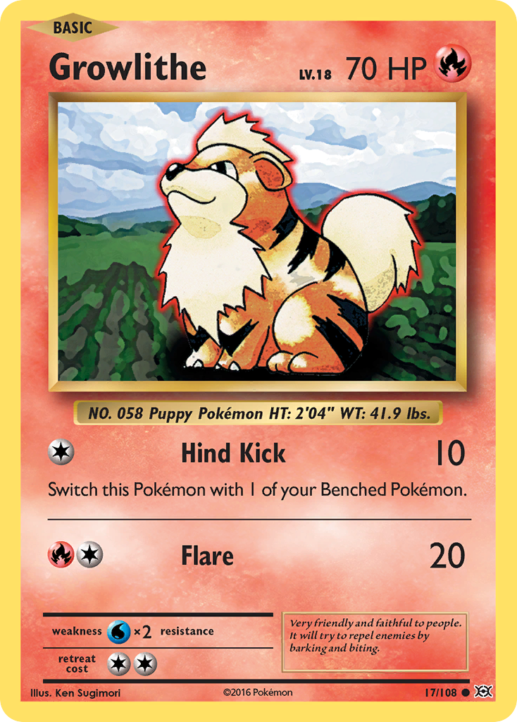 Growlithe (17/108) [XY: Evolutions] | Good Games Modbury