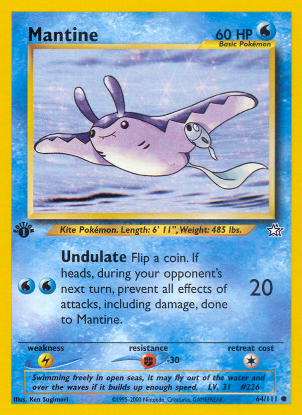 Mantine (64/111) [Neo Genesis 1st Edition] | Good Games Modbury