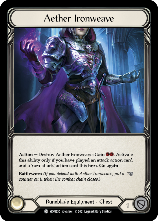 Aether Ironweave [MON230-CF] (Monarch)  1st Edition Cold Foil | Good Games Modbury