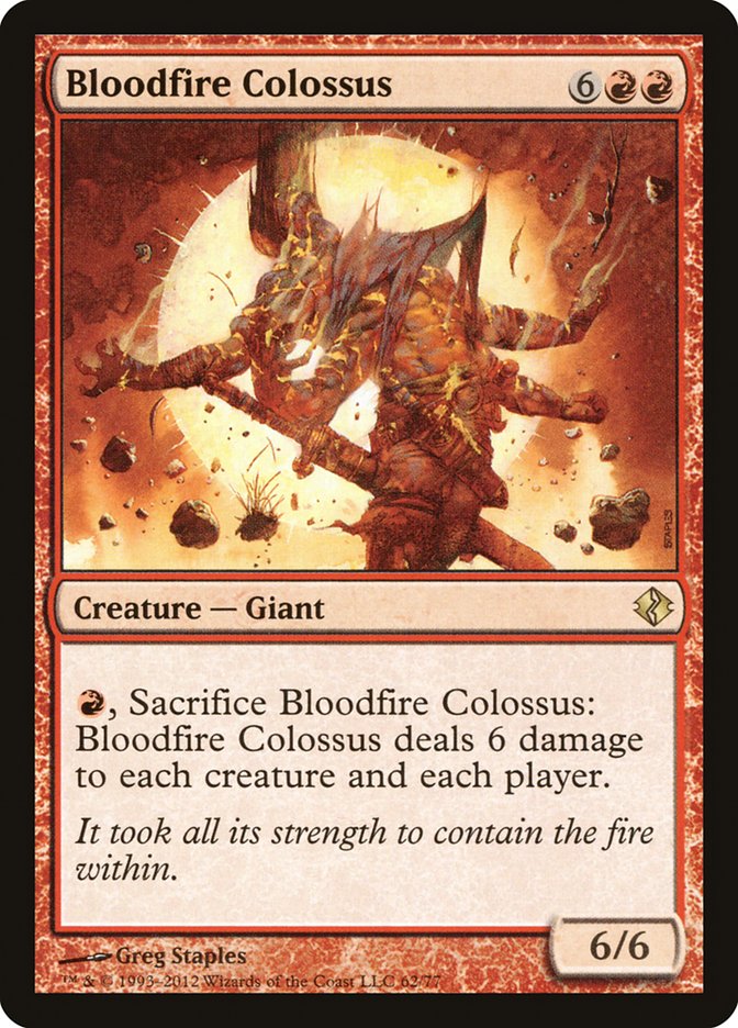 Bloodfire Colossus [Duel Decks: Venser vs. Koth] | Good Games Modbury