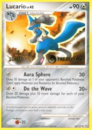 Lucario (53/127) (Staff Prerelease Promo) [Diamond & Pearl: Black Star Promos] | Good Games Modbury