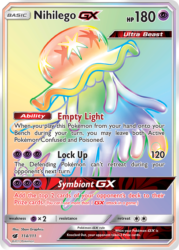 Nihilego GX (114/111) [Sun & Moon: Crimson Invasion] | Good Games Modbury