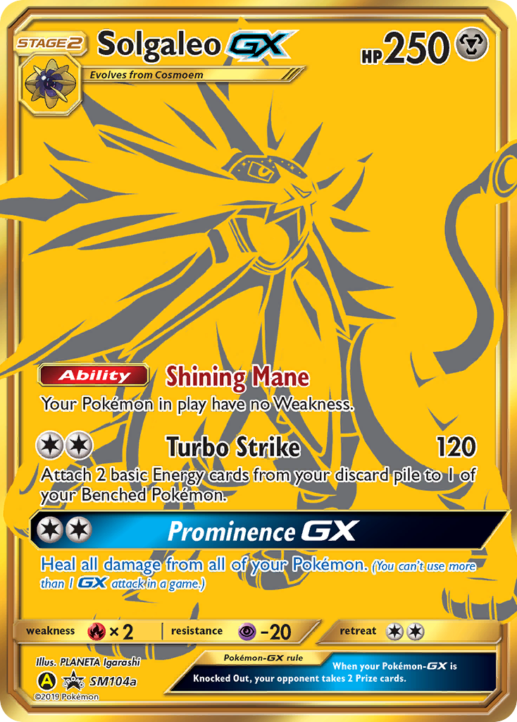 Solgaleo GX (SM104a) [Sun & Moon: Black Star Promos] | Good Games Modbury