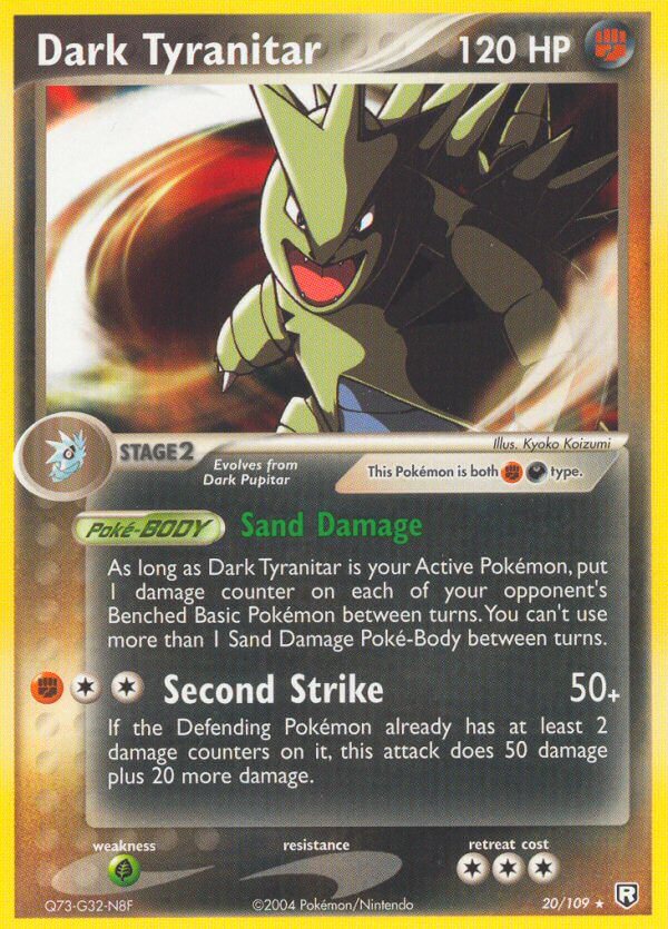 Dark Tyranitar (20/109) (Theme Deck Exclusive) [EX: Team Rocket Returns] | Good Games Modbury