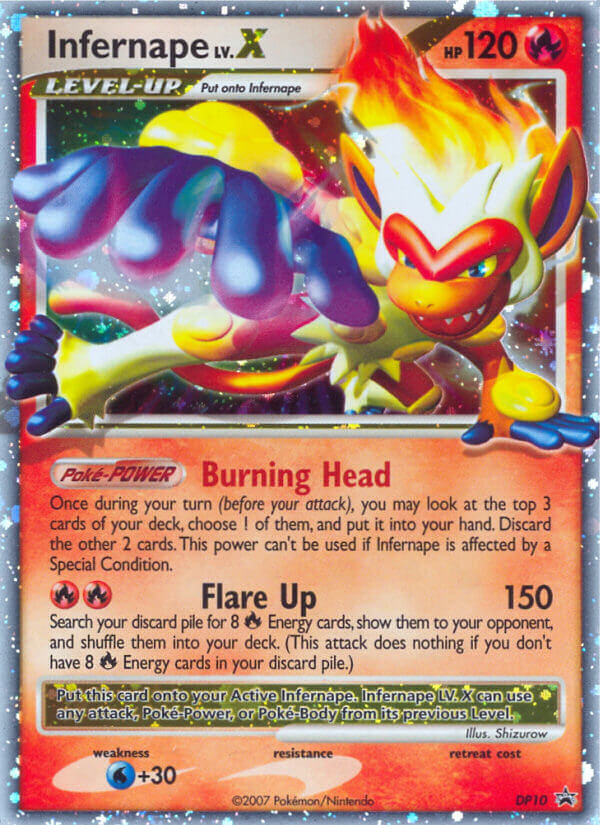 Infernape LV.X (DP10) [Diamond & Pearl: Black Star Promos] | Good Games Modbury