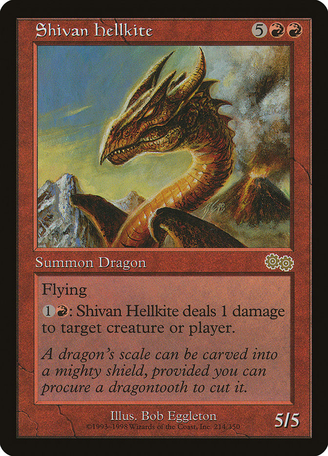 Shivan Hellkite [Urza's Saga] | Good Games Modbury