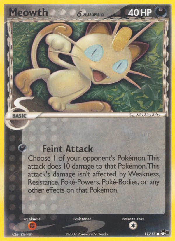 Meowth (11/17) (Delta Species) [POP Series 5] | Good Games Modbury