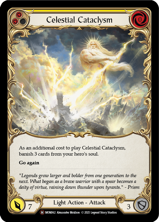 Celestial Cataclysm [U-MON062-RF] (Monarch Unlimited)  Unlimited Rainbow Foil | Good Games Modbury