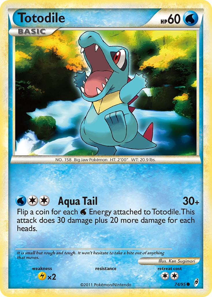 Totodile (74/95) [HeartGold & SoulSilver: Call of Legends] | Good Games Modbury
