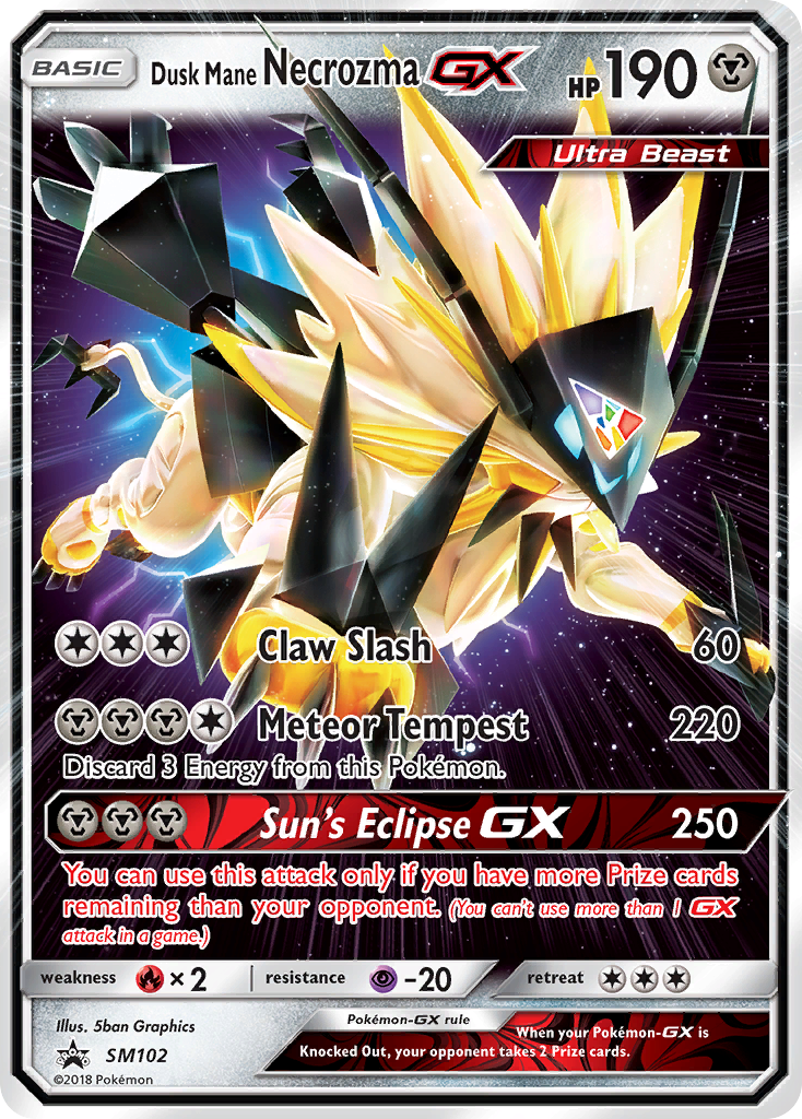 Dusk Mane Necrozma GX (SM102) [Sun & Moon: Black Star Promos] | Good Games Modbury