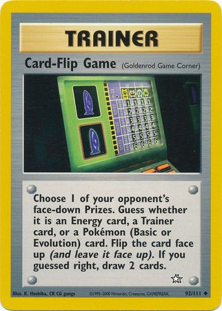 Card-Flip Game (92/111) [Neo Genesis Unlimited] | Good Games Modbury