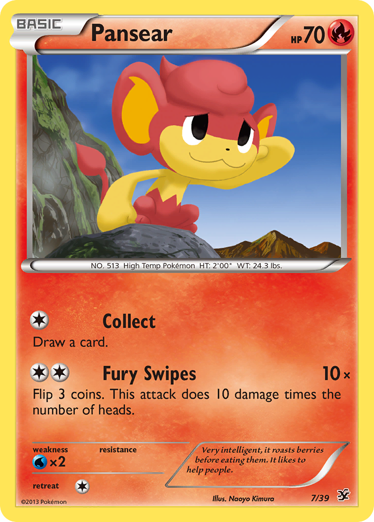 Pansear (7/39) [XY: Kalos Starter Set] | Good Games Modbury