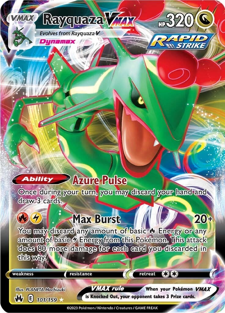 Rayquaza VMAX (101/159) (101) [Sword & Shield: Crown Zenith] | Good Games Modbury