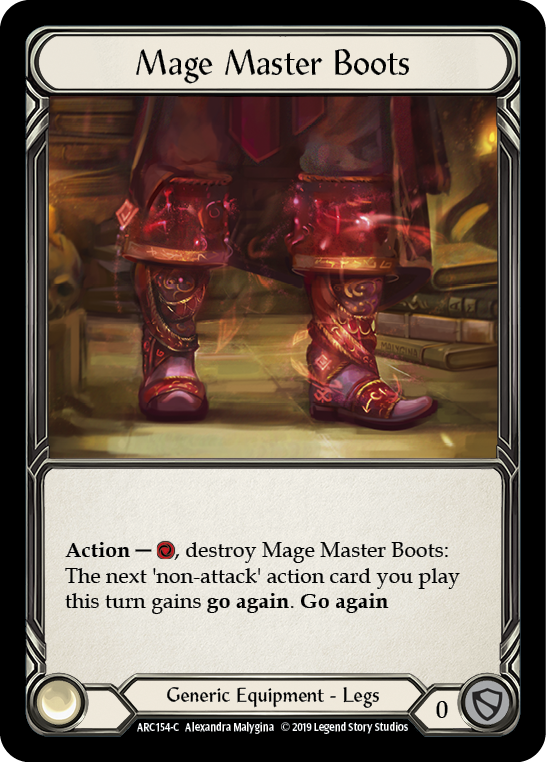 Mage Master Boots [ARC154-C] (Arcane Rising)  1st Edition Cold Foil | Good Games Modbury