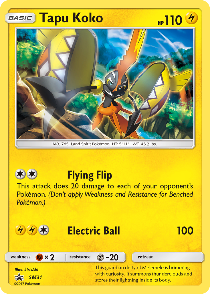 Tapu Koko (SM31) [Sun & Moon: Black Star Promos] | Good Games Modbury