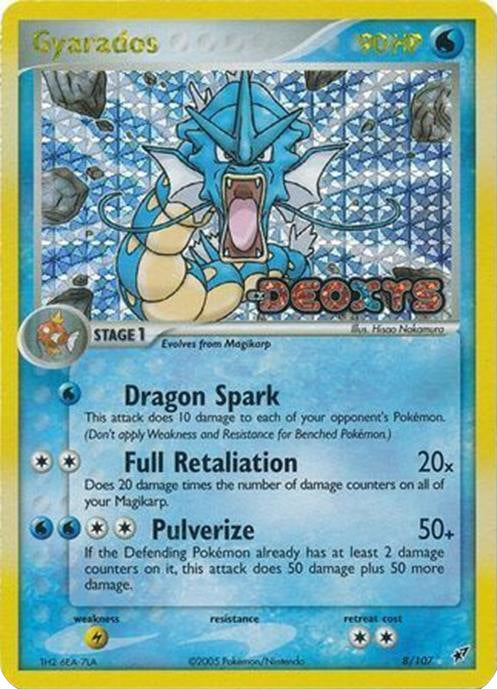 Gyarados (8/107) (Stamped) [EX: Deoxys] | Good Games Modbury